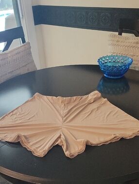 Nude Lace-Trim Slip Shorts - Women's Intimates